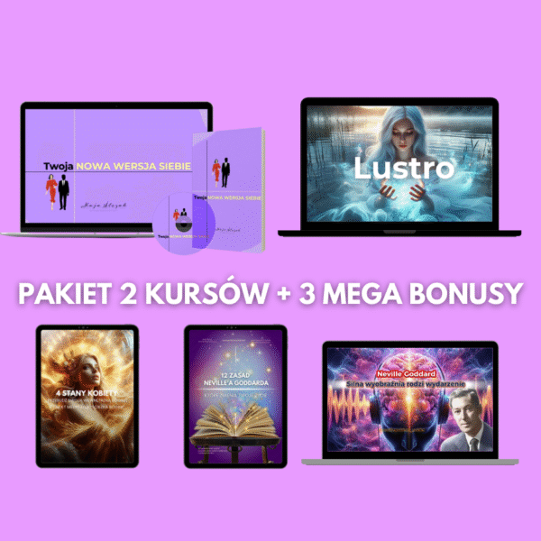 Pakiet 2 kursów: Nowa Wersja Ciebie, Lustro